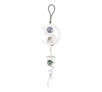 Ujjdwiurgh 1 carillon à vent Yinyang avec pendentif boule de cristal Tai en métal