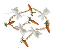 Ujjdwiurgh 1 couronne d'Halloween en forme de carotte - Décoration carotte - Guirlande de perles