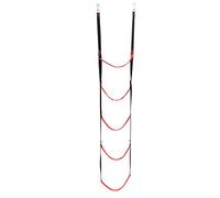 Ujjdwiurgh 1 échelle pliable à 5 marches pour bateau à voile, kayak, rouge