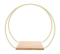 Ujjdwiurgh 1 ensemble de cerceaux floraux en métal pour centre de table en fer + bois de 30,5 cm - Couronne florale à suspendre - Centre de table