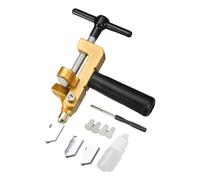 Ujjdwiurgh 1 Ensemble de Coupe-Carreaux 2 en 1 Coupe-Carreaux de Verre Manuel Carreaux Émaillés Machine de Découpe de Miroir Ouvre-Porte Amélioration de L'Habitat Noir