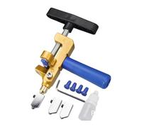 Ujjdwiurgh 1 Ensemble de Coupe-Carreaux 2 en 1 Coupe-Carreaux de Verre Manuel Carreaux Émaillés Machine de Découpe de Miroir Ouvre-Porte Amélioration de L'Habitat Bleu