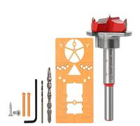 Ujjdwiurgh 1 ensemble de forets à charnière - Localisateur d'ouverture réglable pour le travail du bois - Serrure de porte - Perceuse à charnière - Localisateur de trou pour le travail du bois