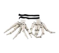 Ujjdwiurgh 1 Ensemble de Mains de Squelette Réalistes en Plastique Blanc, Accessoires de Griffe de Fantôme d'horreur, de Doigt