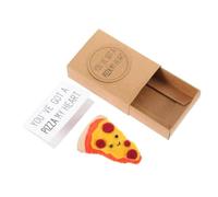 Ujjdwiurgh 1 Ensemble de Mini Boîtes à Pizza, Mini Boîte-Cadeau de Jouet de Pizza, Cadeau de Nouveauté Mignon