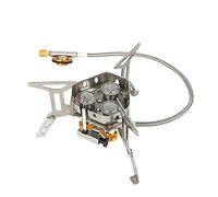 Ujjdwiurgh 1 ensemble de réchaud de camping coupe-vent pliable en acier inoxydable + cuivre sans adaptateur