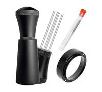 Ujjdwiurgh 1 Ensemble D'Outils de Distribution D'Espresso WDT Tools - Entonnoir de Dosage de 53,5 mm et Acier Inoxydable 316 de 0,35 mm