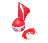 Ujjdwiurgh 1 Flotteur de Signalisation Gonflable pour Plongée sous-Marine avec Tuba et Plongée en Apnée, Marqueur de pour la Plongée sous-Marine en PVC Rouge + Polyester + Acier Inoxydable.