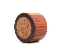 Ujjdwiurgh 1 insert rond en cuir pour aiguilles en liège avec base en chêne