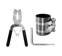 Ujjdwiurgh 1 jeu de pinces à cliquet pour piston de moteur, compresseur, 53 mm - 175 mm, kit d'outils d'installation et d'extension