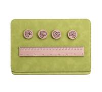 Ujjdwiurgh 1 lot d'aimants tressés pour tableau de bord, outil de tricotage, support magnétique pliable pour un usage domestique, aimant en cuir de hêtre