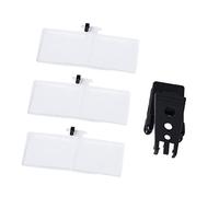 Ujjdwiurgh 1 lot de loupes 1,5X/2,5X/3,5X pour instruments optiques à clipser, lunettes pliables à clipser avec 3 lentilles en acrylique 85 x 30 mm