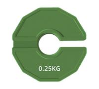 Ujjdwiurgh 1 micro disques d'haltères fractionnaires en caoutchouc pour gym - Vert - 0,25 kg