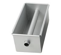 Ujjdwiurgh 1 Moule à Gâteau Antiadhésif en Forme de Cœur Coulant en Alliage D'Aluminium Moule à Pain Carré avec Outils de Gâteau à Tube Central