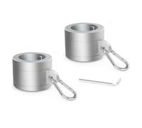 Ujjdwiurgh 1 Paire D'Anneaux de Mât de Drapeau en Alliage D'Aluminium 1 Po, Anneaux de de Drapeau Rotatifs à 360 Degrés pour Mât de Drapeau de 0,75 à 1,02 Pouce de Diamètre