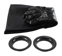 Ujjdwiurgh 1 Paire de de Sablage en Caoutchouc 60 Cm de Sablage de Protection de Travail RéSistants pour Armoire de Machine de Sablage