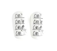 Ujjdwiurgh 1 Paire de Mini Protège-Tibias EVA Résistant à l'usure Absorbant Les Chocs Protège-Jambes de Football Protège-Tibias D'Entraînement de Football Facile à Installer XS Blanc