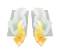 Ujjdwiurgh 1 paire de moules en silicone en forme de cornes de diable de 5,5 cm en forme de corne de mouton, bandeau, porte-clés, pendentif en résine