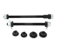 Ujjdwiurgh 1 Paire de Moyeu de Roue de VéLo Essieu en Acier Arbre de Broche Solide Vintage BMX VéLo Tout TéRrain la Brochette de Route 150 Mm 180 Mm