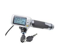 Ujjdwiurgh 1 Paire de Poignées D'Accélérateur pour Vélo Électrique avec Affichage LCD, Contrôle de Vitesse 36-60V pour Scooter Électrique Accélérateur E-Bike