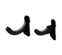 Ujjdwiurgh 1 paire de supports muraux en acrylique pour battes de baseball, softball - Noir - Facile à installer et à utiliser