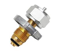 Ujjdwiurgh 1 PCS Adaptateur de Recharge de Gaz Propane en Alliage D'Aluminium Argenté pour Bouteille de Camping, Embout de Transfert de Propane