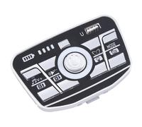 Ujjdwiurgh 1 PCS Alimentation Électrique pour Véhicule Électrique pour Enfants Interrupteur de Commande Centrale Plastique Noir et Argent Moniteur de Puissance Musical Bluetooth Multifonctionnel