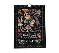 Ujjdwiurgh 1 PCS Calendrier Lunaire 2024, Calendrier Mural en Papier Waterink Coloré Accroché au Mur