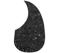 Ujjdwiurgh 1 Pcs Guitare Acoustique Pickguard Auto-Adhésif Sélection Garde Plaque Virgule Forme Pour Classique Partie de Guitare Acoustique, Perle Noire