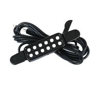Ujjdwiurgh 1 PCS Micro de Guitare, Connecteur de Micro de Guitare Acoustique, Accessoires D'Instruments de Guitare en Plastique Noir/Métal pour Guitare à Cordes Métalliques et Guitare Acoustique