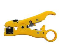 Ujjdwiurgh 1 PCS Multi-Usages Dénudeur de Câble Coaxial Câble TV Dénudeur Facile à Utiliser Jaune