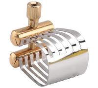 Ujjdwiurgh 1 PCS Pince de Saxophone Alto Clip de Tête de Saxophone Partie de Saxophone Ligature de Saxophone Or et Argent