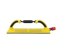 Ujjdwiurgh 1 PCS Ponceuse à Main Outil de Papier de Verre Manuel Bloc de Ponçage Extraction de Poussière Plastique Jaune pour le Travail Du Métal et Du Bois