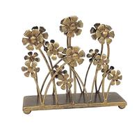 Ujjdwiurgh 1 PCS Porte-Serviettes en Fer Forgé Vintage pour Table, Porte-Serviettes en Bronze avec Motif de Tournesol, Distributeur de Serviettes pour Cocktail, Support en Papier Rustique pour