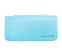 Ujjdwiurgh 1 PCS Smart Pill Dispenser Medicine Pilulier Organisateur pour le Stockage Organisateur Conteneur pour la Boîte à Pilules (Bleu)