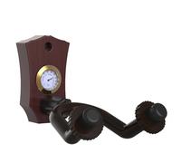 Ujjdwiurgh 1 PCS Support Mural pour Guitare 2 en 1 avec Hygromètre - Support Mural pour Guitare de Couleur Bois Foncé, avec Humidimètre. Crochet Mural pour Instruments à Cordes.