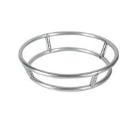 Ujjdwiurgh 1 PCS Wok Anneau en Acier Inoxydable Support de Pot Grille de Brûleur Remplacement Isolé Pot Tapis Support pour Wok Accessoires de Cuisine Argent