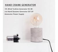 Ujjdwiurgh 1 Pi¨¨Ce Kit G¨¦N¨¦Rateur ¨¦Olienne G¨¦N¨¦Rateur Dynamo ¨¤ Deux Mains G¨¦N¨¦Rateur DC12V Alimentation