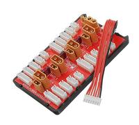 Ujjdwiurgh 1 Pièce 2-en-1 XT30 Plaque de Charge Parallèle Rouge Supporte 4 Packs Batterie Lipo 2-6S pour Modèles RC Partie Multicoptère