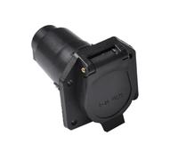 Ujjdwiurgh 1 Pièce 7 Broches RV Lame Prise de Remorque Remorque Connecteur de Faisceau de Câblage Robuste 7 Voies Côté Véhicule Prise de Remorque Pièces de Rechange pour Remorque