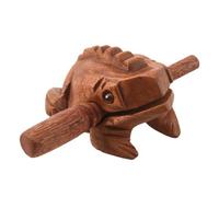 Ujjdwiurgh 1 Pièce Bois Grenouille Ton Bloc en Bois Chanceux Grenouille Jouet Sculpté Coassement Bois Percussion Son Musical