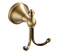 Ujjdwiurgh 1 Pièce Crochets Doubles Couleur Laiton Crochet à en Laiton Antique à Suspendre, Crochets à pour Manteau