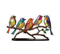 Ujjdwiurgh 1 Pièce Maison Bureau Salon Armoire à Vin Bureau Coloré Oiseaux Exquis Série Ornements Artisanat Facile à Utiliser