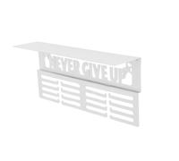 Ujjdwiurgh 1 Pièce Présentoir à Médailles avec Étagère en Métal Blanc, Étagère à Trophées pour Murs Pouvant Contenir des Médailles de Sport