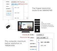 Ujjdwiurgh 1 Pièces 4K Displayport Prise Factice DP Adaptateur D'Affichage Virtuel Carte Graphique Tricheur EDID Émulateur Fantôme sans Tête