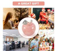 Ujjdwiurgh 1 PièCes SéRies Naturel Rose Quartz Rose Pomme pour Couple DéCorations DéCoration de Salle D'éTude DéCoration Bricolage Cadeau