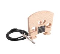 Ujjdwiurgh 1 PièCes SéRies Pont de Violon avec Microphone PiéZo Monté à L'IntéRieur pour le Remplacement des PièCes de Violon éLectrique 4/4 Pleine Grandeur