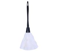 Ujjdwiurgh 1 plumeau à dinde tendance avec poignée en plastique noir (blanc) 35 cm