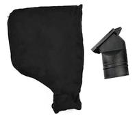 Ujjdwiurgh 1 Sac de Collecte de Poussière Noir pour Scie à Onglet Modèle 255 avec Fermeture Éclair et Support Réglable Filaire, Collecteurs de Poussière Durables et Faciles à Utiliser