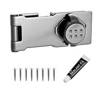 Ujjdwiurgh 1 serrure à mot de passe pour armoire de ménage - Verrou de porte d'armoire - Verrou d'intimité (argenté)